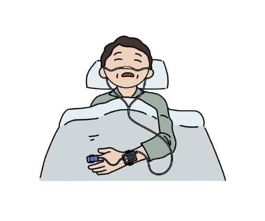 睡眠時無呼吸症候群 検査イメージ